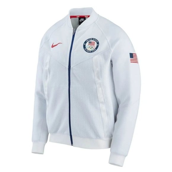 Nike USA 2020 Tokyo Olympics Full Zip Jacket CK4567-100 Size XL White MSRP $300 - Picture 7 of 7